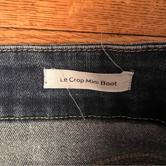 Frame Le Crop Mini Boot Jeans Frayed Flare US 29 - Picture 6 of 7